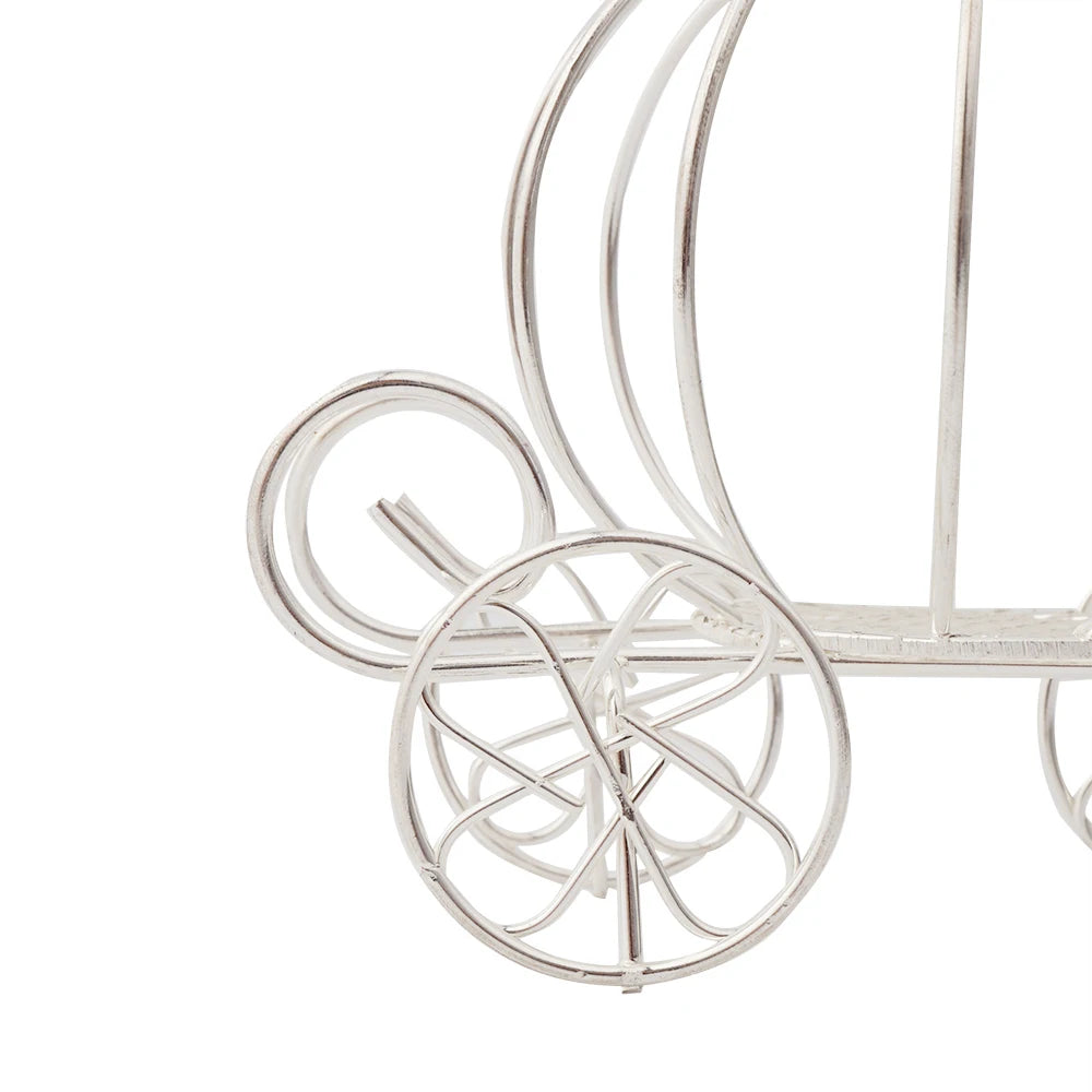 Handmade Metal Princess Carriage Centerpiece Cake Topper For Birthday