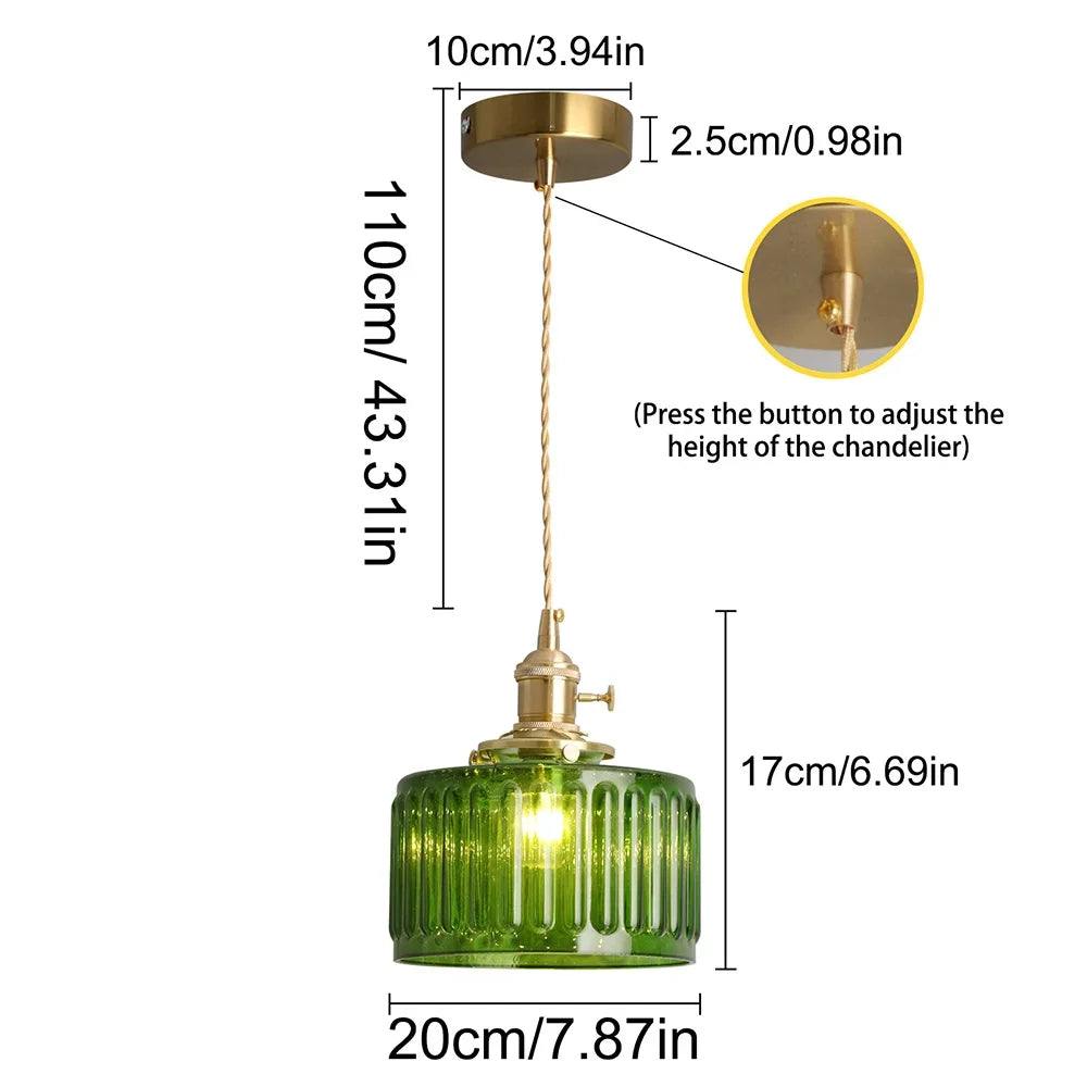 VETRULUS Modern LED Crystal Pendant Light for Kitchen Islands and Dining Rooms