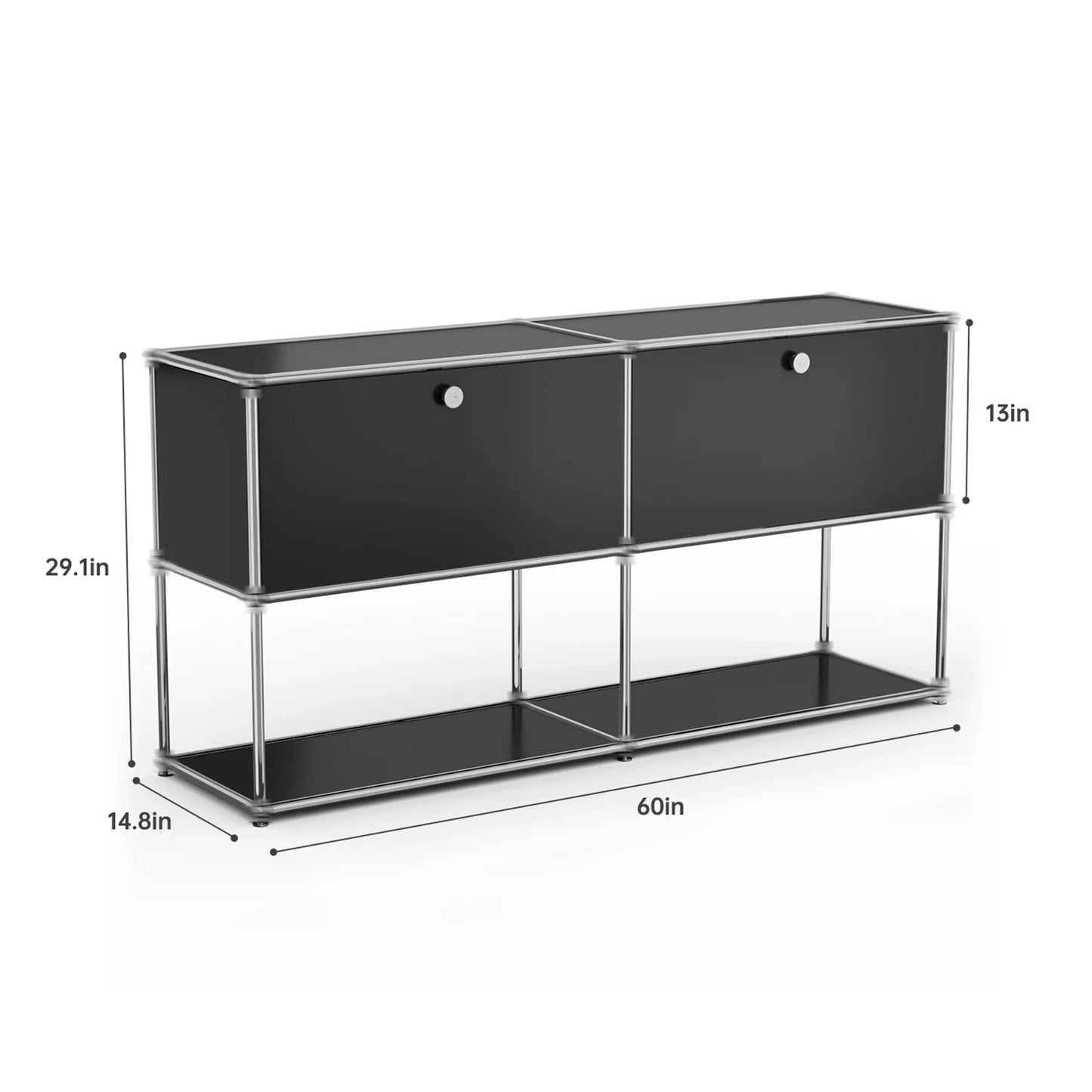 Stainless Steel Storage Cabinet For Living Room And Office