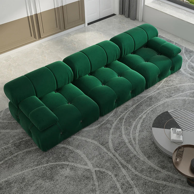 Sdorens Modern Velvet Modular Sectional Sofa Set Living Room