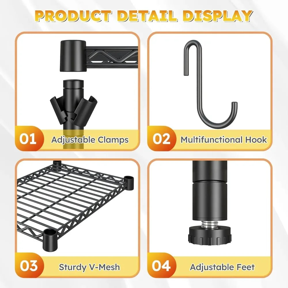 2 Tier Mini Fridge Shelving For Dorms Steel Storage