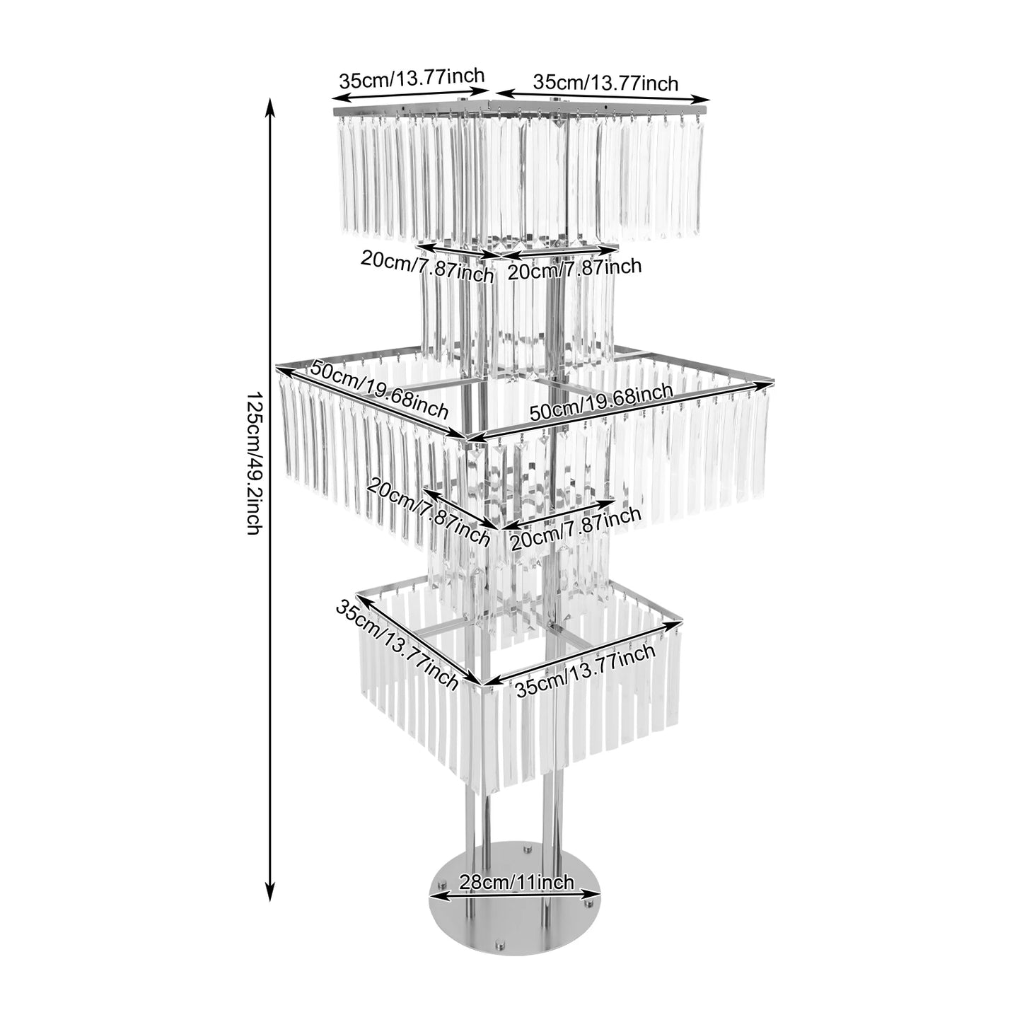 Five Tier Flower Stand Wedding Centerpieces Display For Events