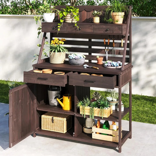 Think 30 Potting Bench With 5 Drawer Garden Workstation