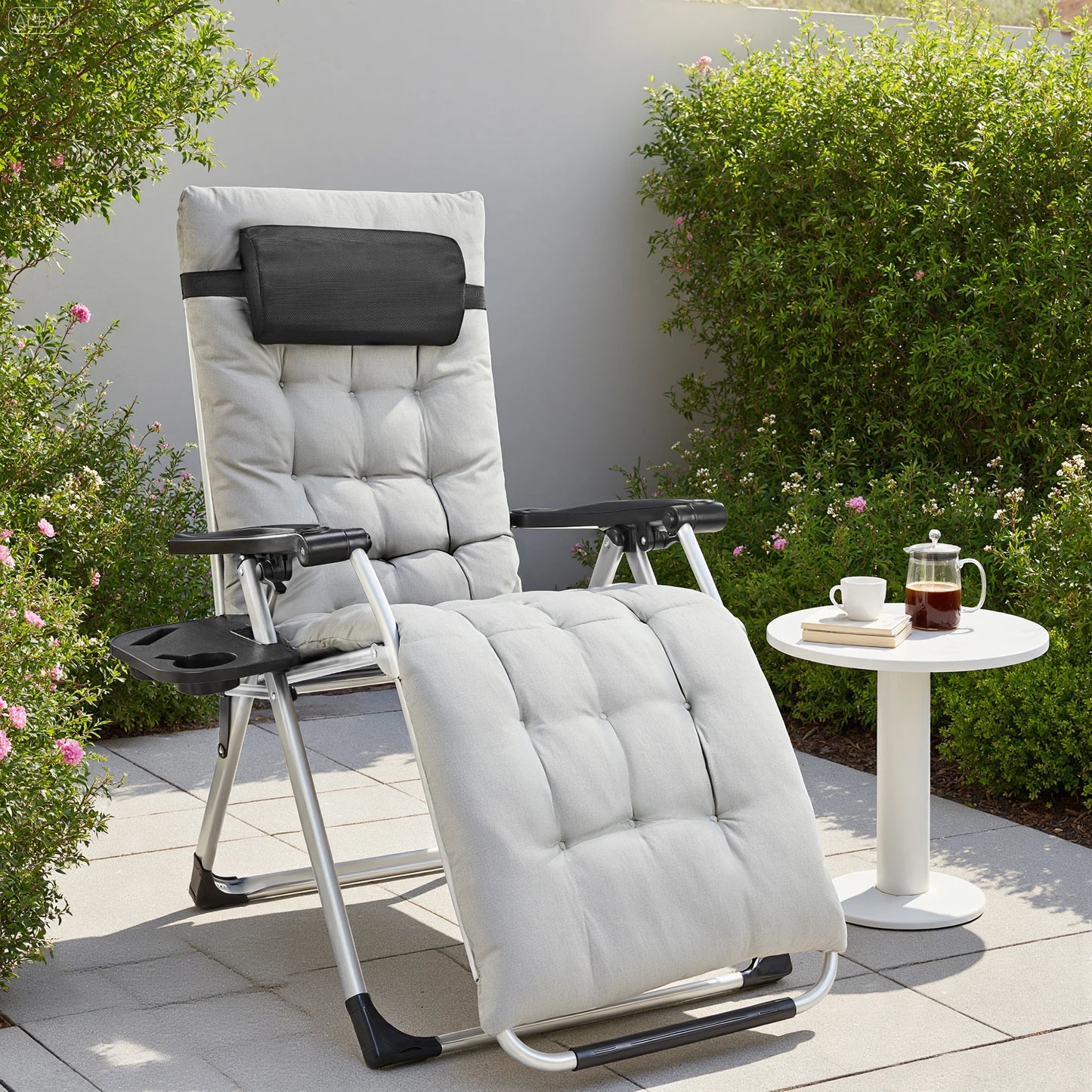 JHK Zero Gravity Recliner Bundle of Two Cupholder Trays