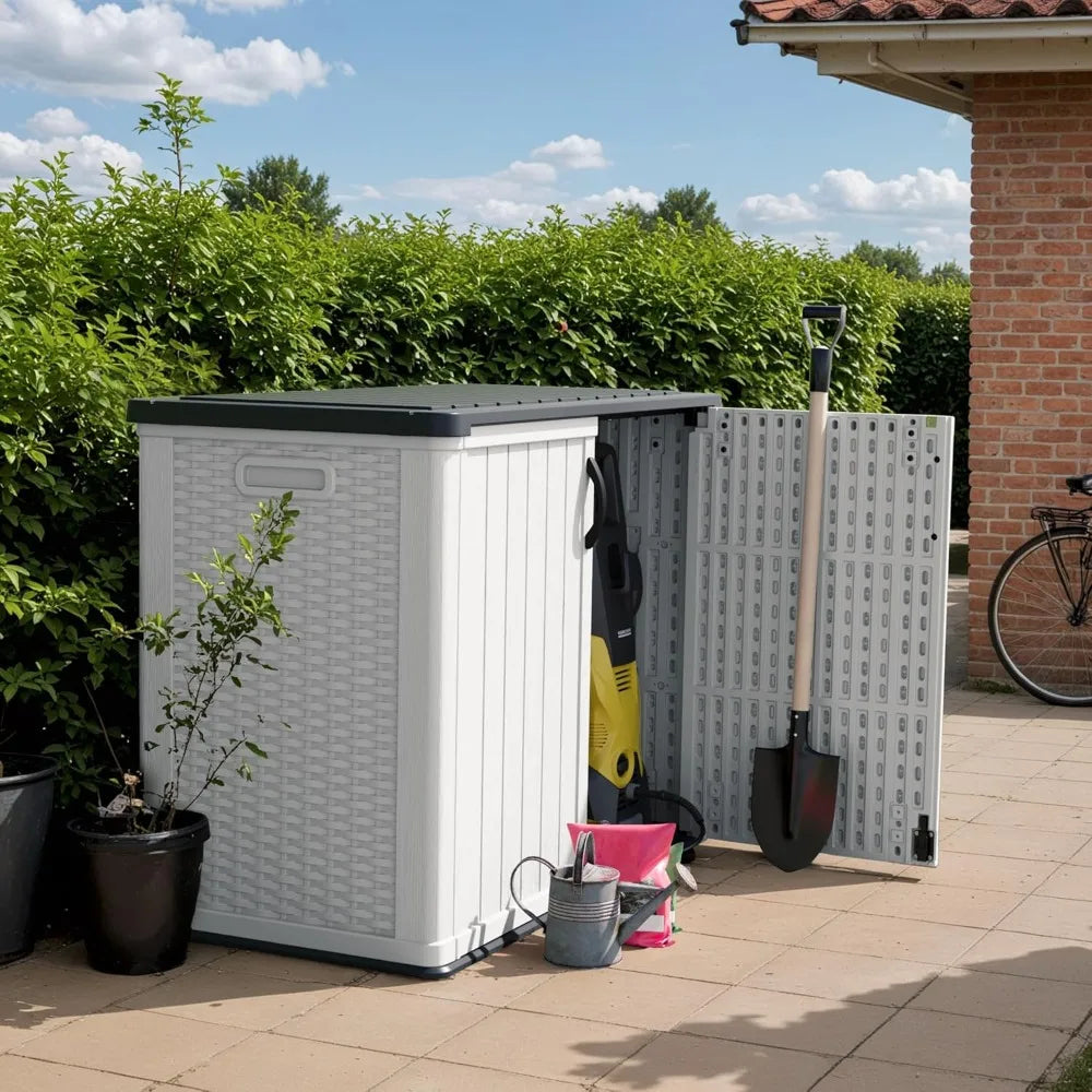 Outdoor Storage Cabinet Weatherproof With Lockable Doors