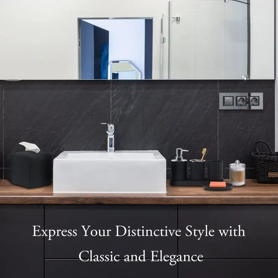 10 Piece Bathroom Accessory Set With Toothbrush Holder