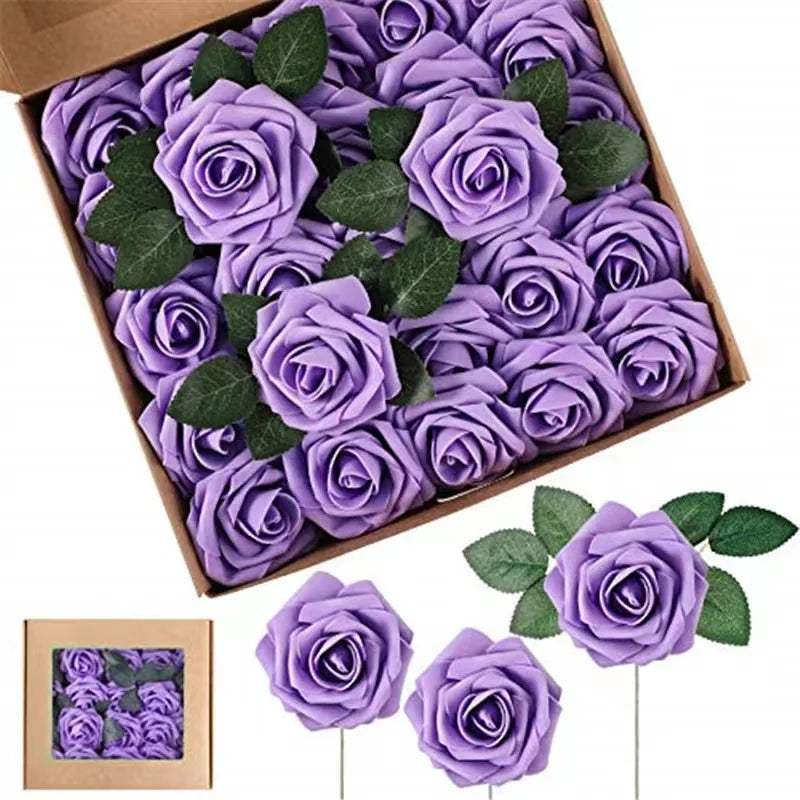 Artificial Foam Rose Flowers for Weddings Bouquets and Centerpieces