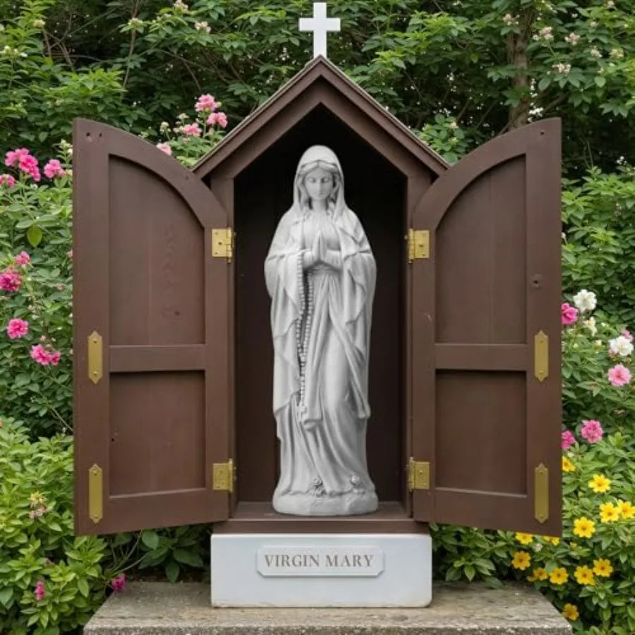 Blessed Mother Garden Statue Weather Resistant Resin