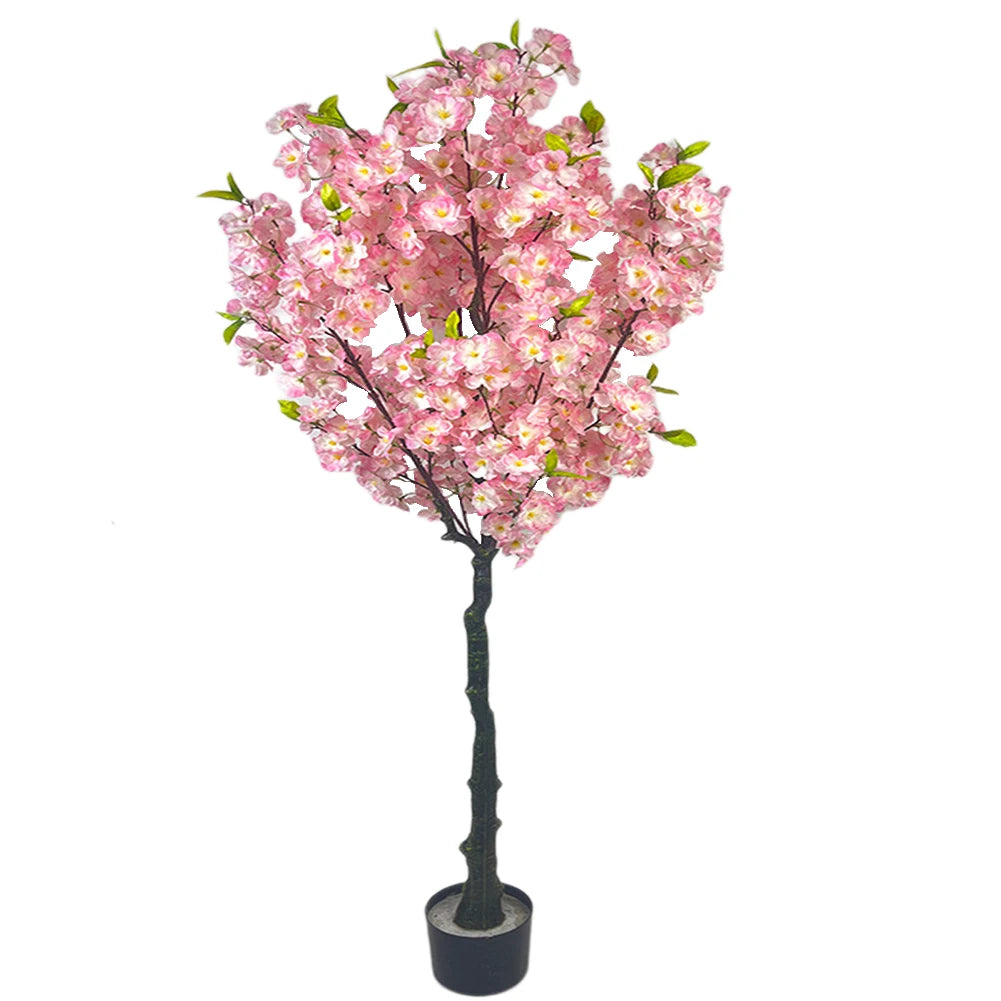 TWISTER.CK Artificial Cherry Blossom Tree Potted Indoor Decor
