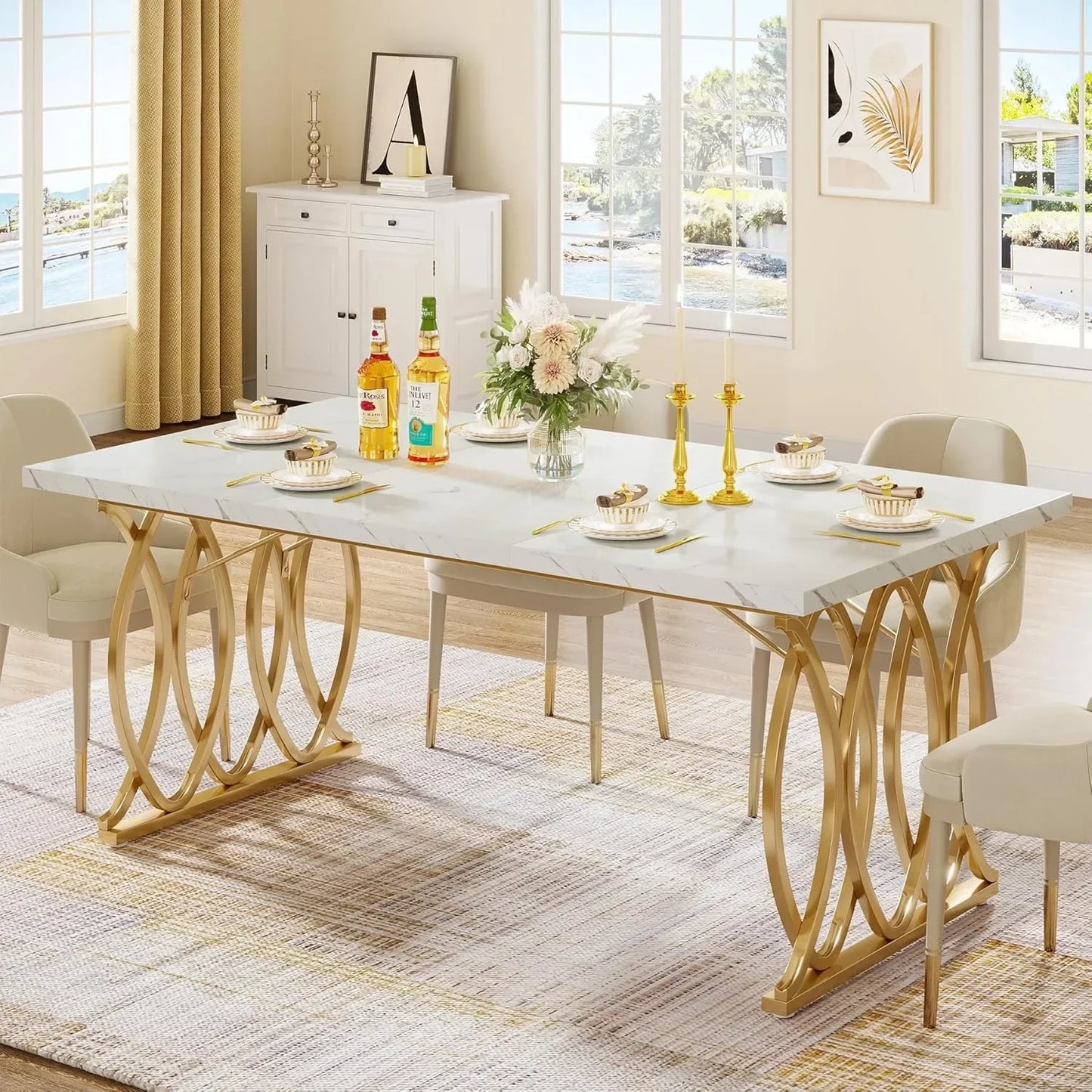 LITTLE TREE Modern Dining Table Kitchen And Dining Room