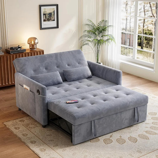DAFIFY 3 In 1 Sofa Bed Loveseat With USB Ports Modern