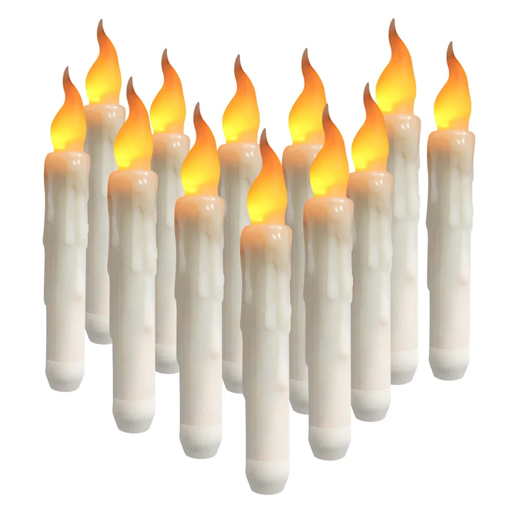 Feature Flameless LED Tealight Candles 12 Or 24 Pack