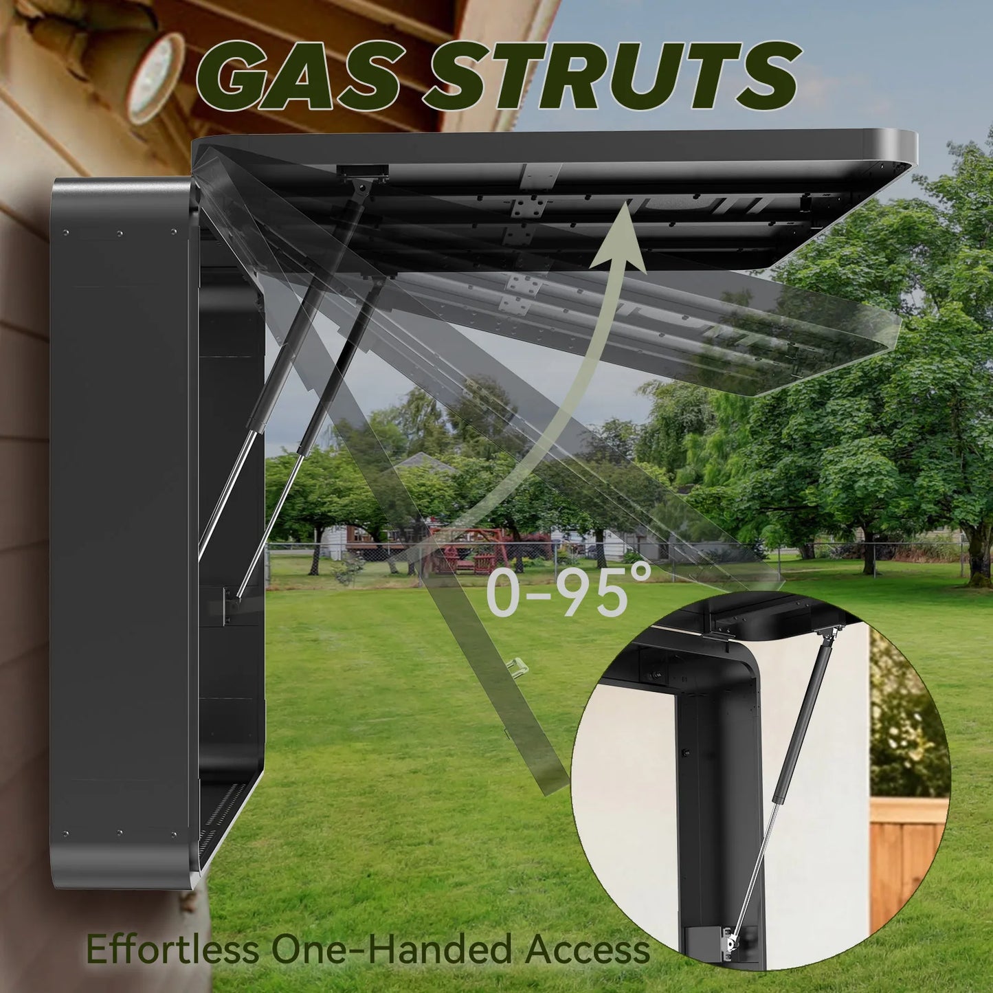 Outdoor TV Enclosure IP65 Weatherproof With Full Motion Bracket