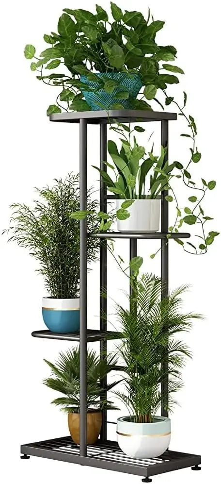 4-Tier Plant Stand Indoor Outdoor Corner Shelf Garden Patio