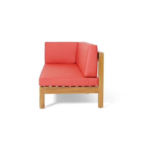 Outdoor Patio Bench With Acacia Wood Frame