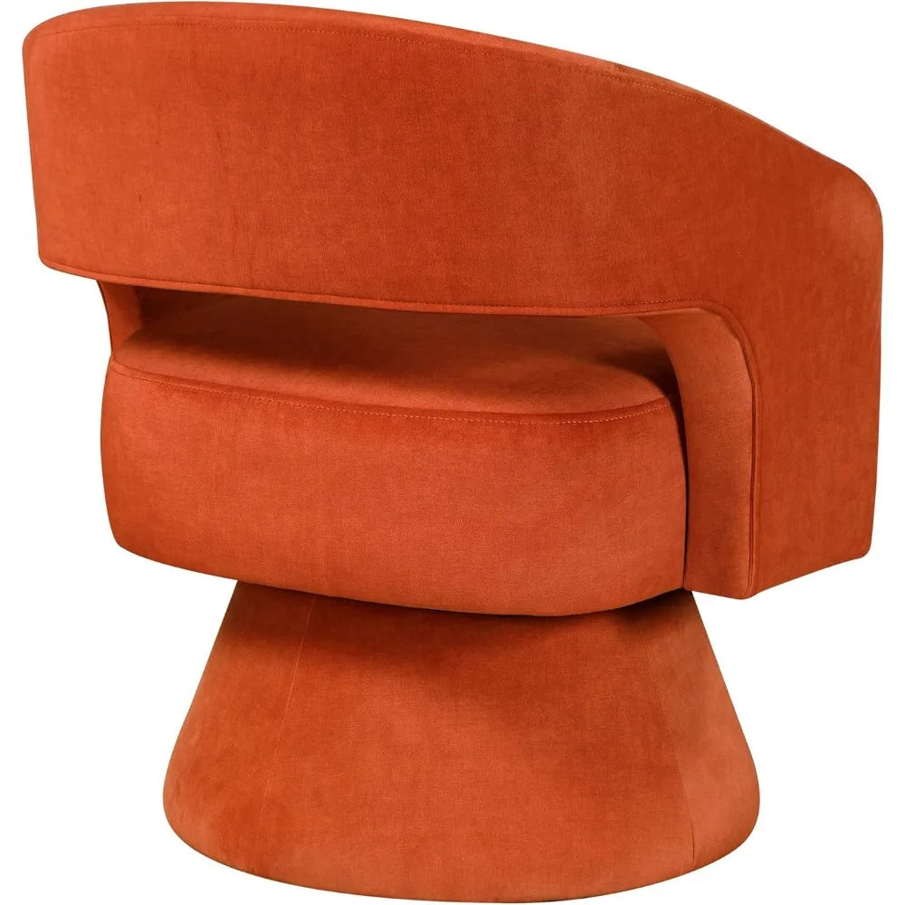 Hign-concerned Degree Swivel Velvet Accent Chair Modern Living Room