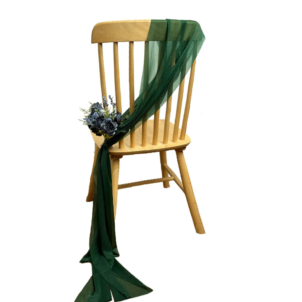 Chiffon Chair Sashes for Wedding Decor Draping with Tie