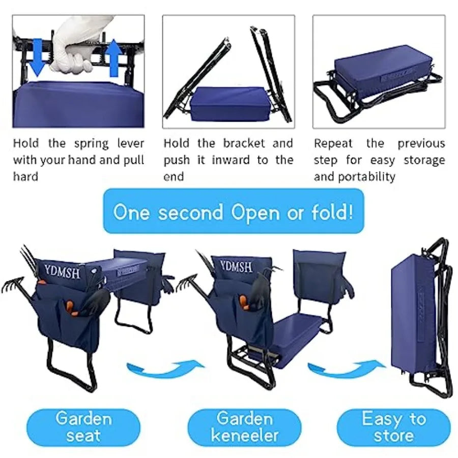 Garden Kneeler And Seat Heavy Duty Bench For Seniors
