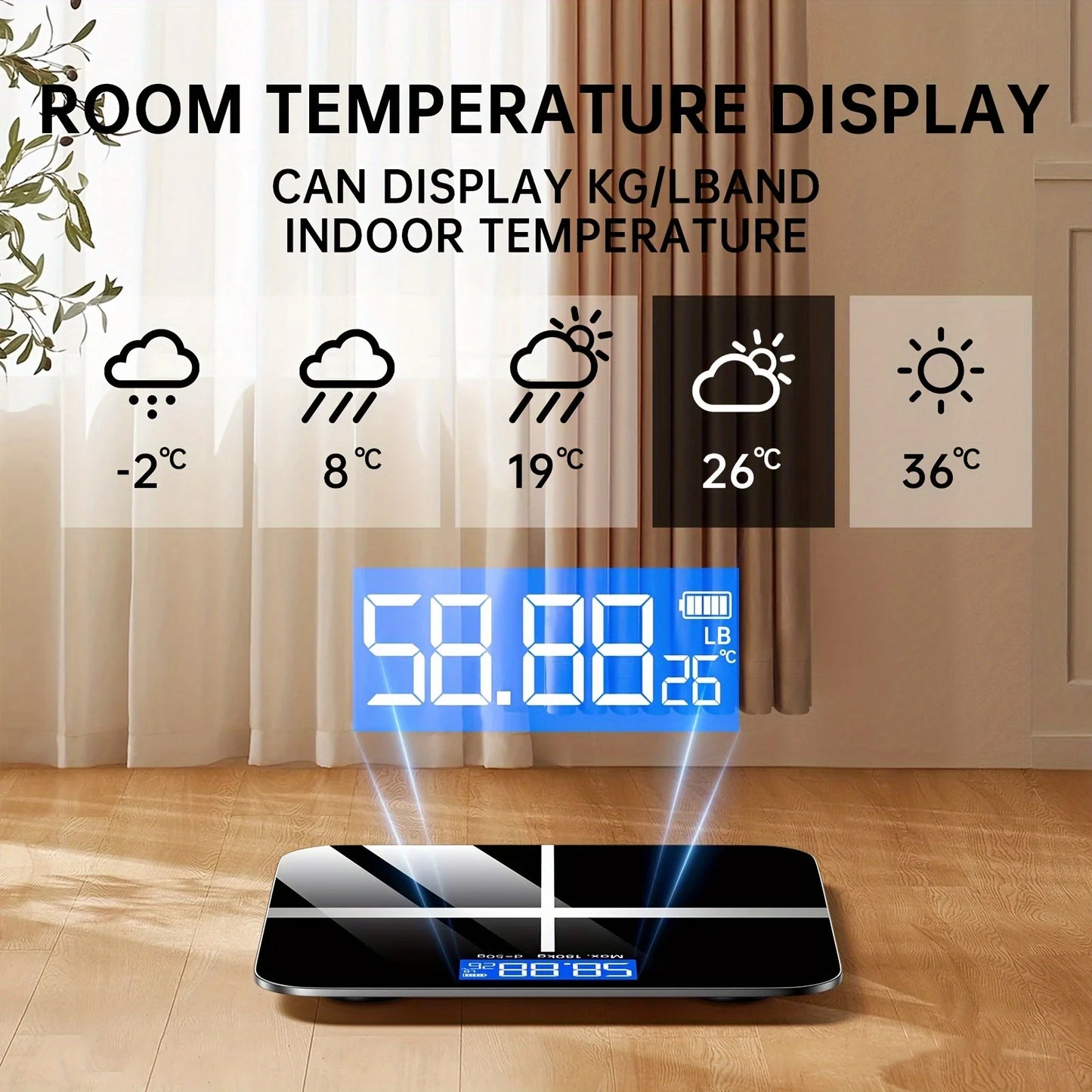 Aehome Digital Bathroom Scale 396 Lb High Precision Weight
