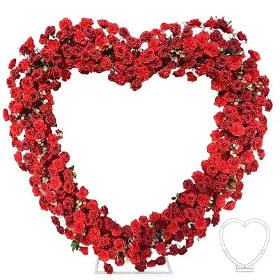 Alloet Iron Art Flowers Backdrop Stand Rose Wedding Arch