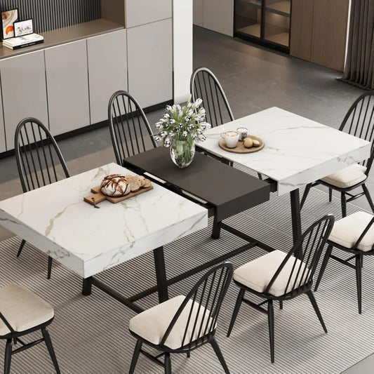 DAFIFY Extendable Dining Table With Silent Glide Extension