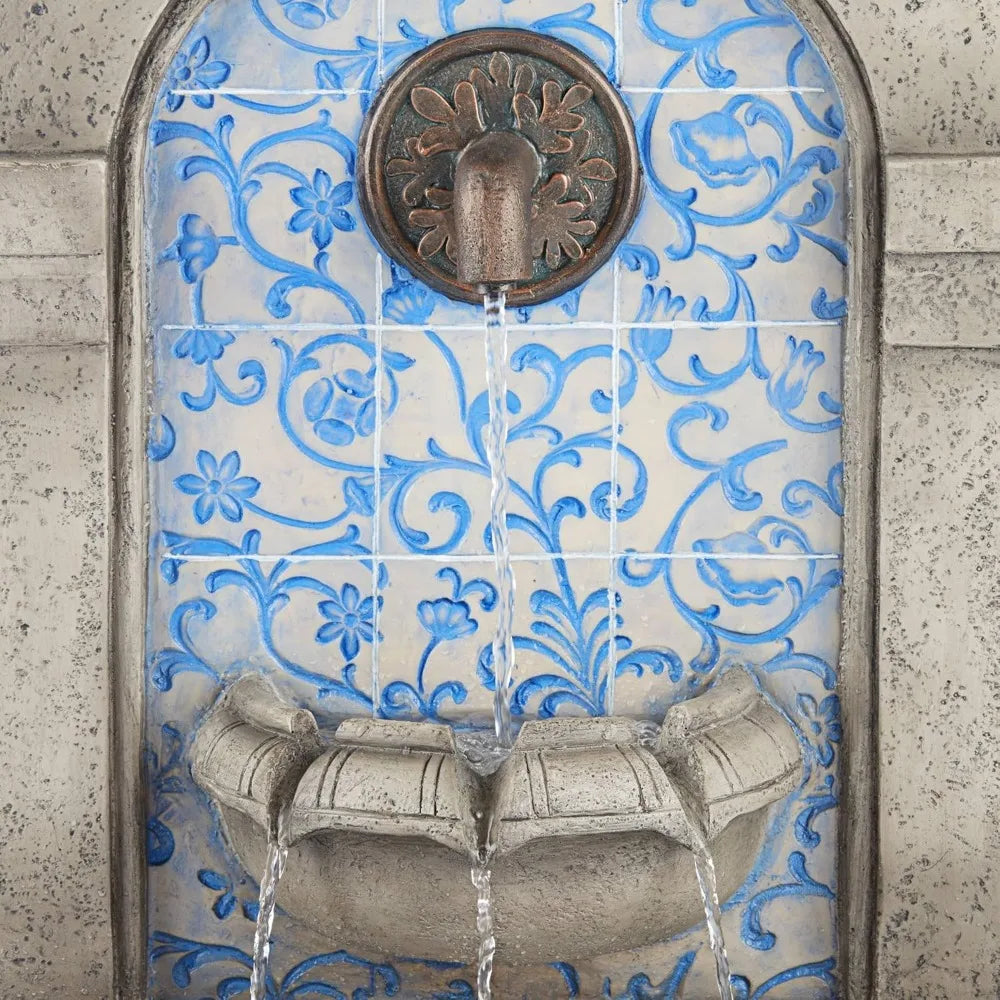 Manhasset Outdoor Faux Stone Floor Fountain Waterfall