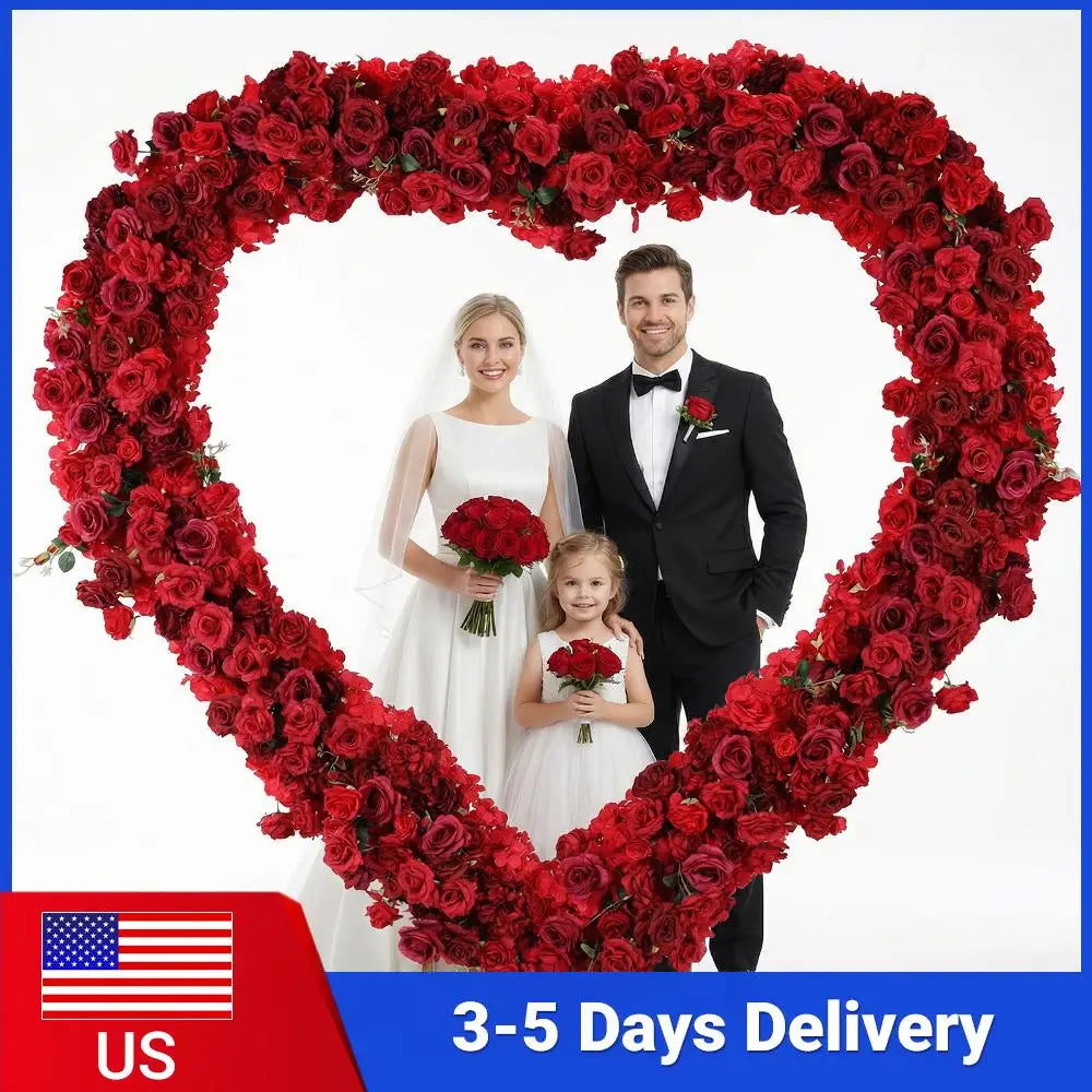 Alloet Iron Art Flowers Backdrop Stand Rose Wedding Arch