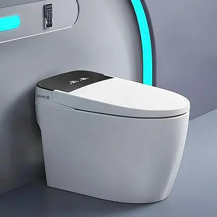 Smart Bidet Toilet with Auto Open Close Lid Heated Seat and Foot Sensor