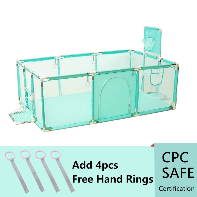 IMBABY Child Playpen and Basketball Fence Safety Barrier