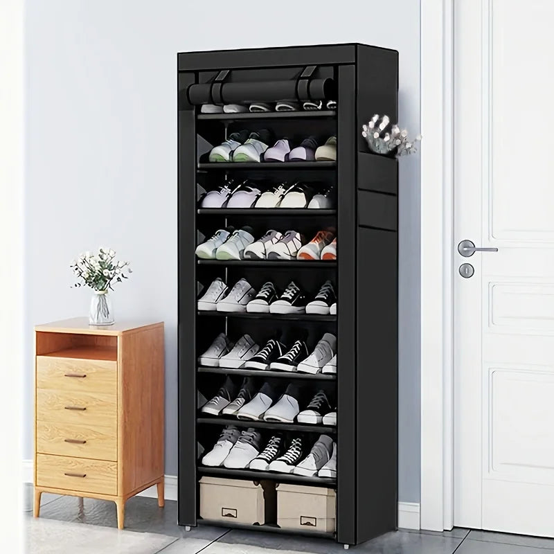 General Use Shoe Rack Holds 18 To 22 Pairs Space Saving