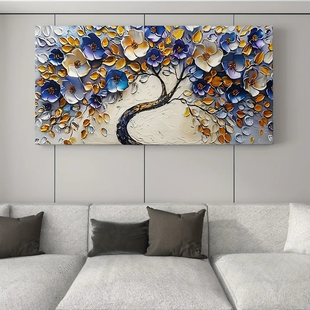 Abstract Floral Tree Canvas Art Boho Wall Decor Gallery