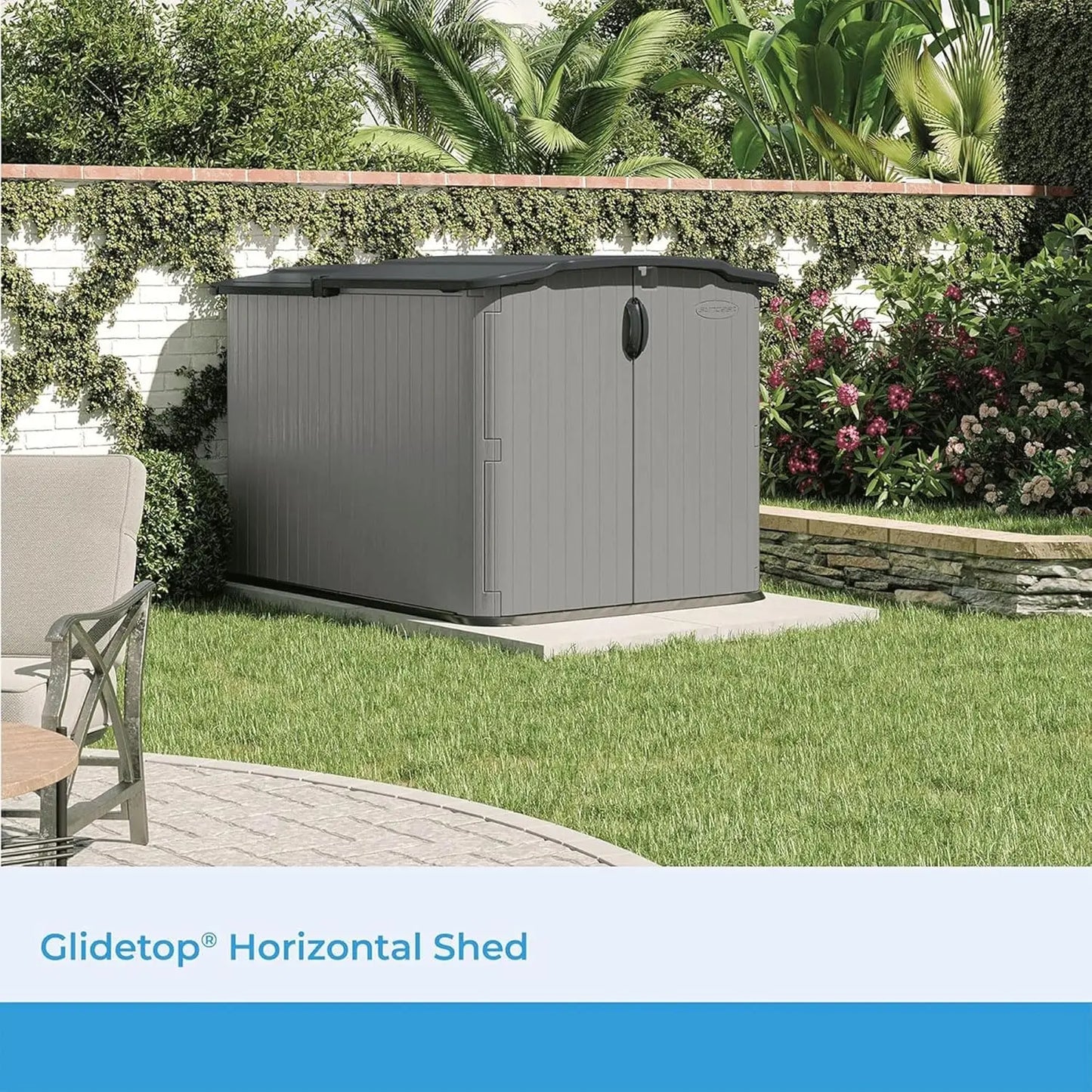 XMSJ New Glidetop Outdoor Storage Shed