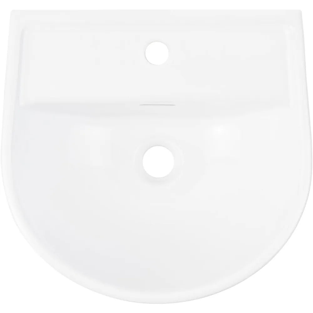 Lanken Vitreous China Pedestal Bathroom Sink With Single Faucet Hole