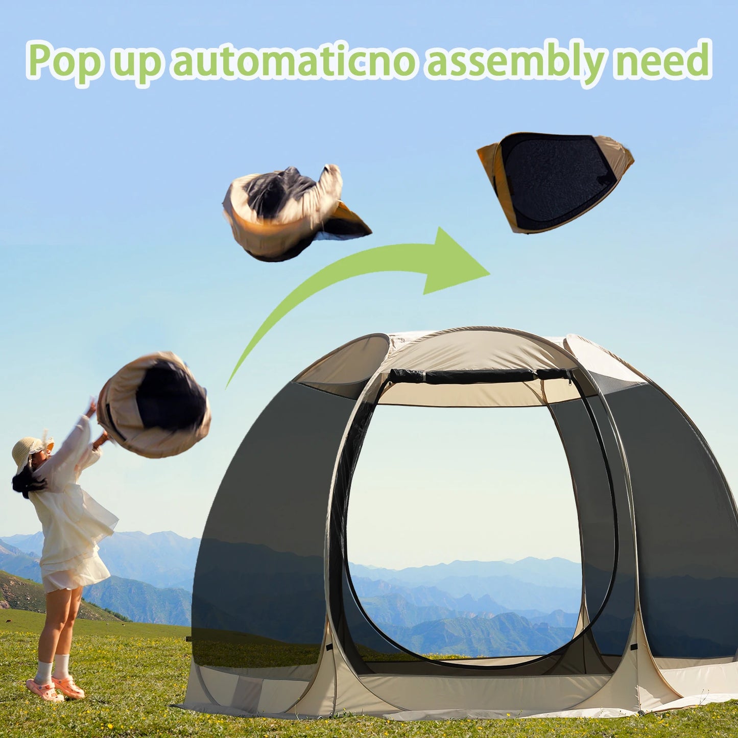 Pakicetus Instant Pop Up Screen Tent Mosquito Proof Outdoor