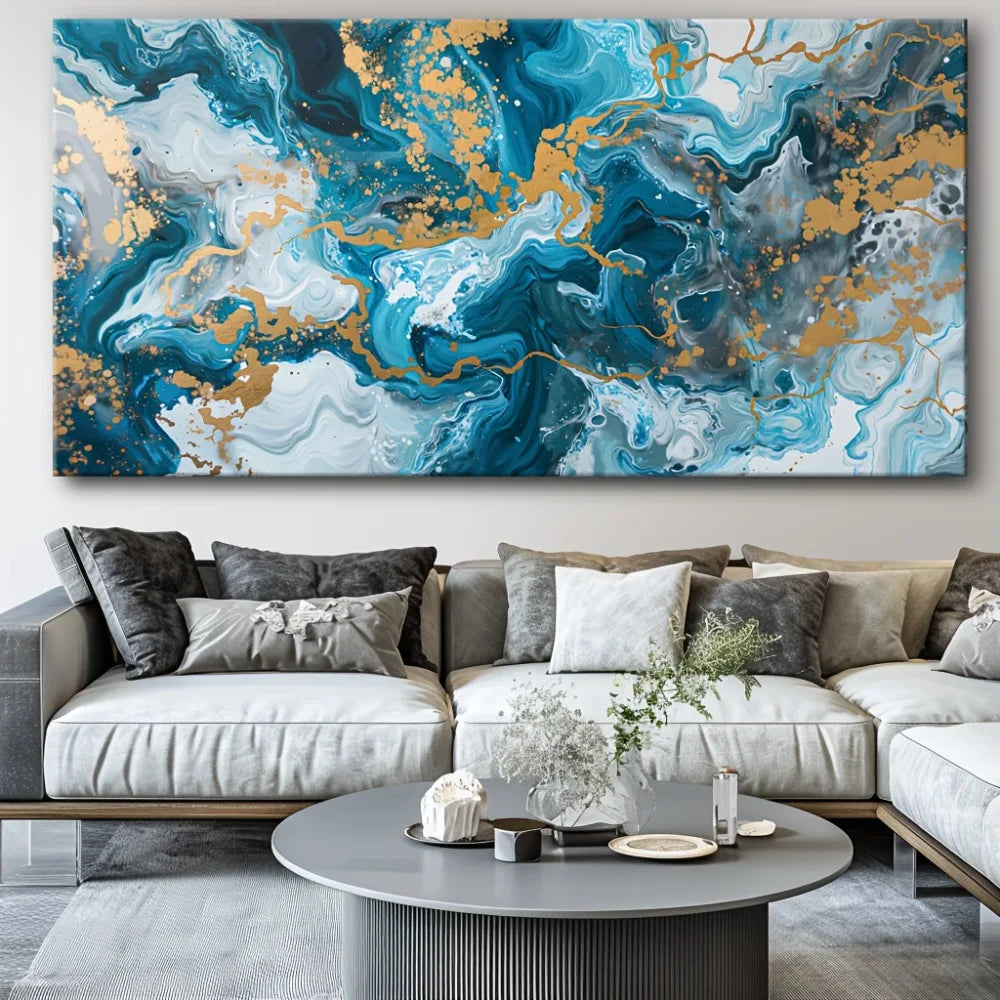 Abstract Canvas Art Print For Modern Living Room Decor