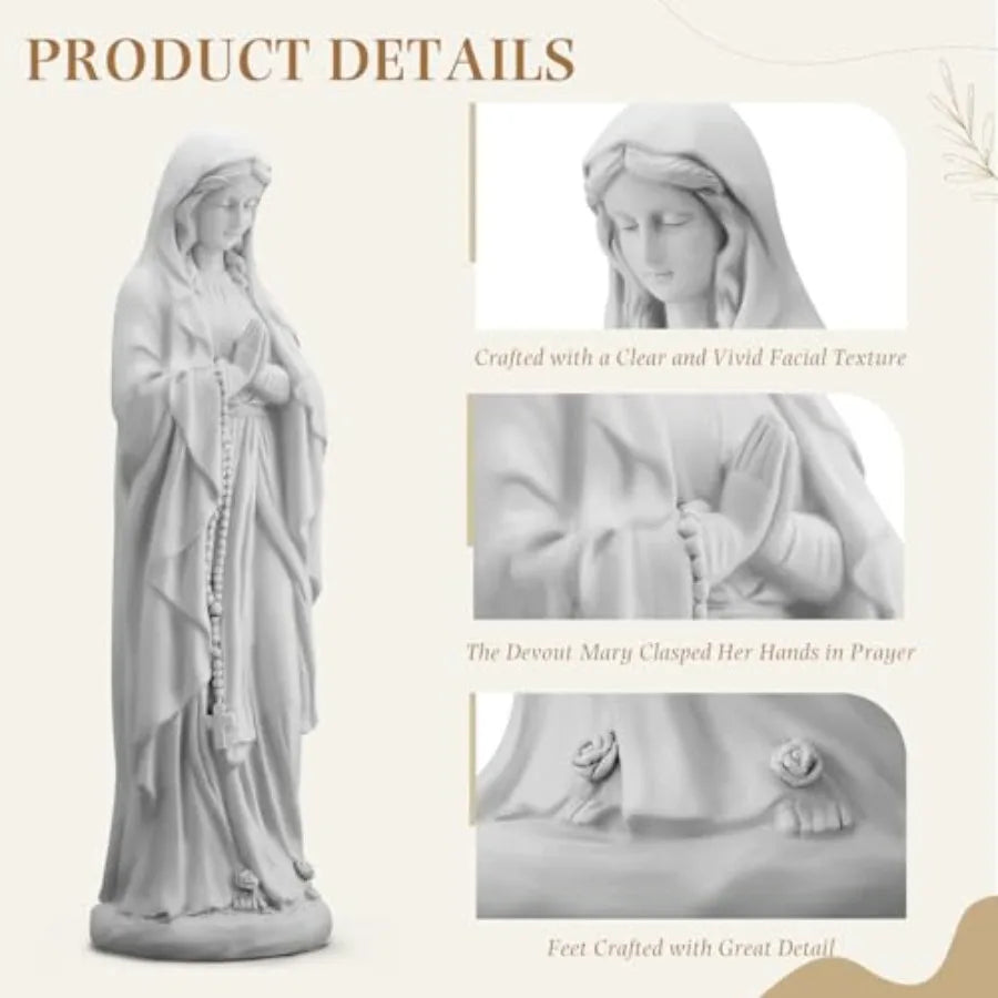 Blessed Mother Garden Statue Weather Resistant Resin