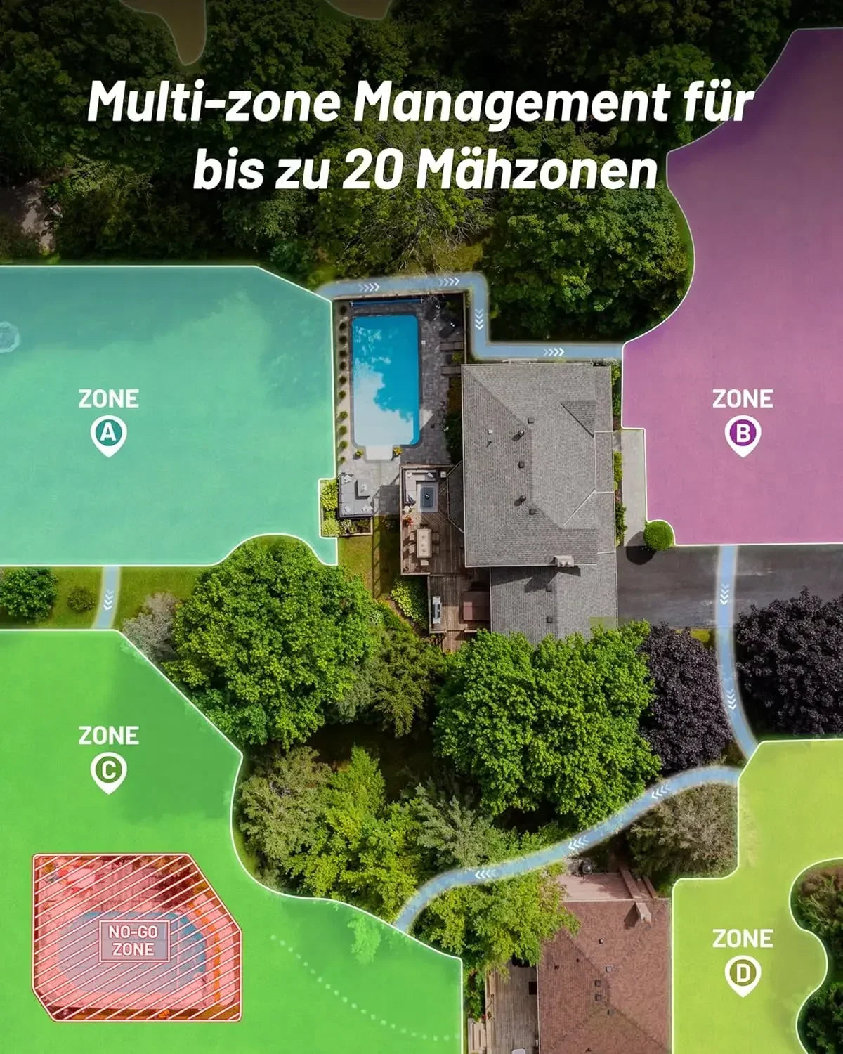 XMSJ 1500 Robot Lawn Mower With 3D Vision RTK Fusion Mapping For Slopes Up To Forty Five Percent