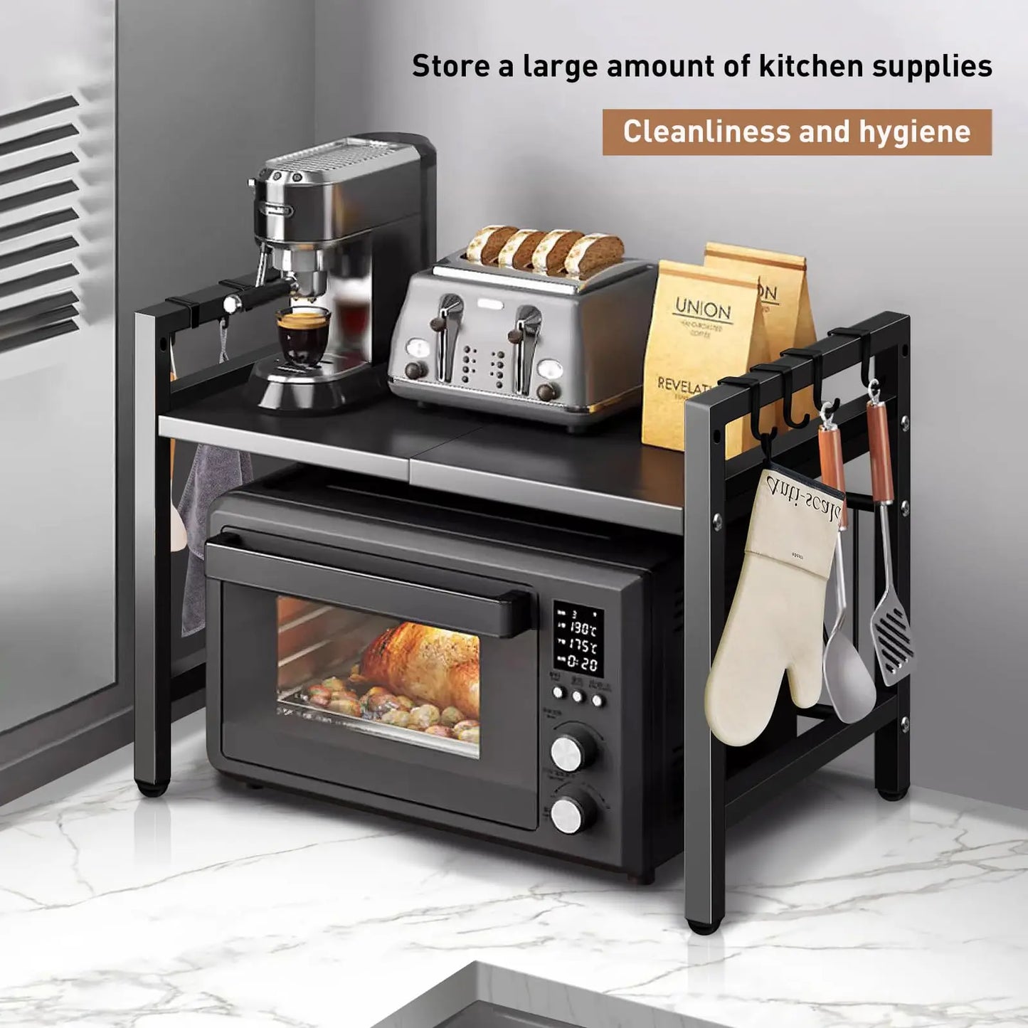 Microwave Shelf Organizer by NoEnName