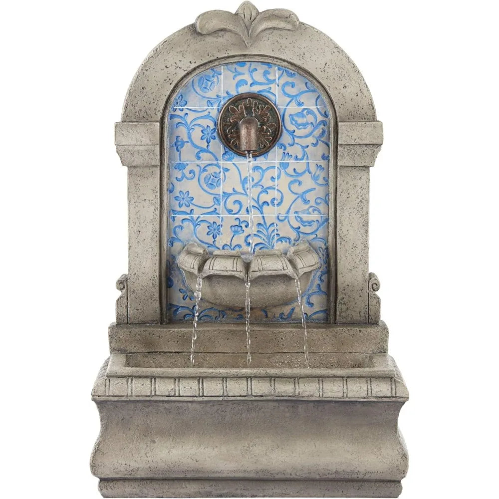 Manhasset Outdoor Faux Stone Floor Fountain Waterfall