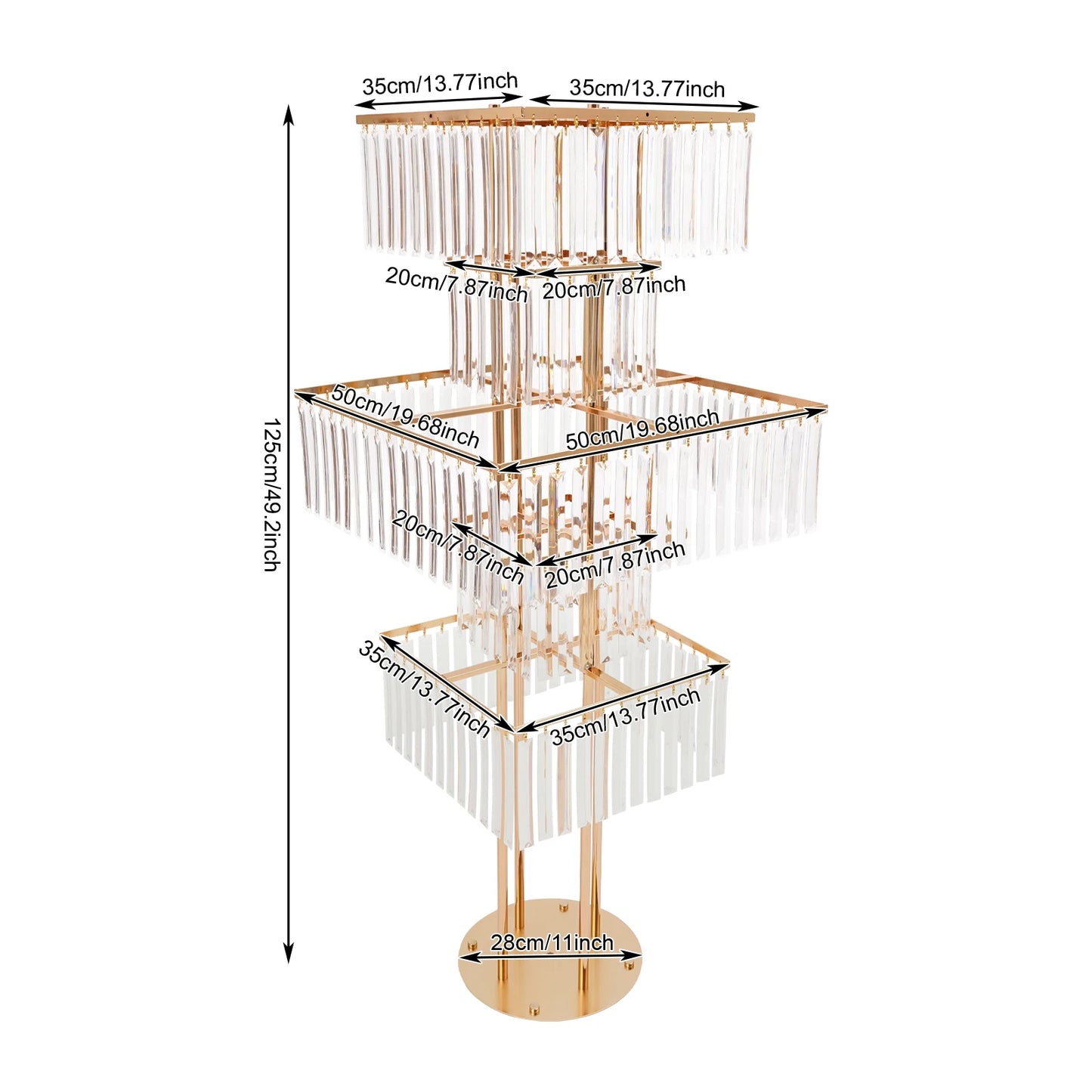 Five Tier Flower Stand Wedding Centerpieces Display For Events