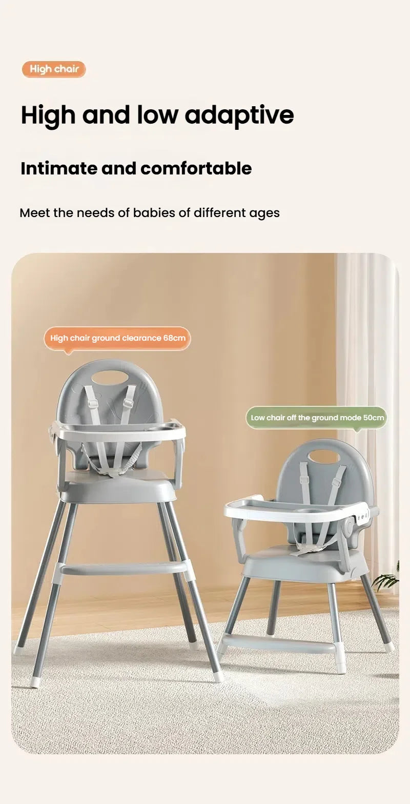 Baby High Chair Table Combo Dining Chair With Adjustable