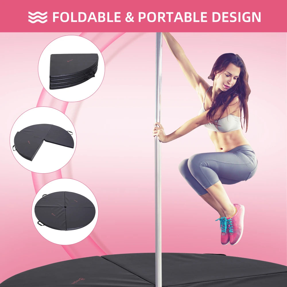 LWO Pole Dance Mat Foldable Lightweight for Home Use