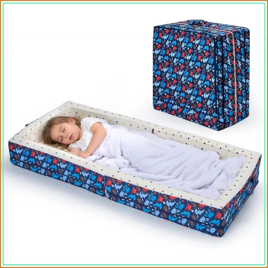 Foldable Toddler Floor Bed With Soft Foam Washable Cover