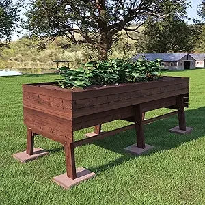 VEIKOU Raised Garden Bed 6 x 3 x 2FT with Detachable Liner for Outdoor Use