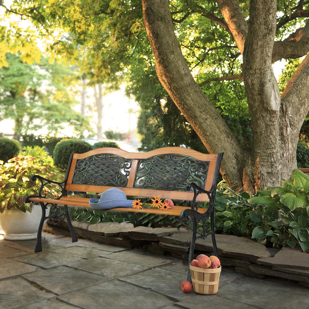 Hign-Concerned Garden Bench Outdoor Patio Park Chair