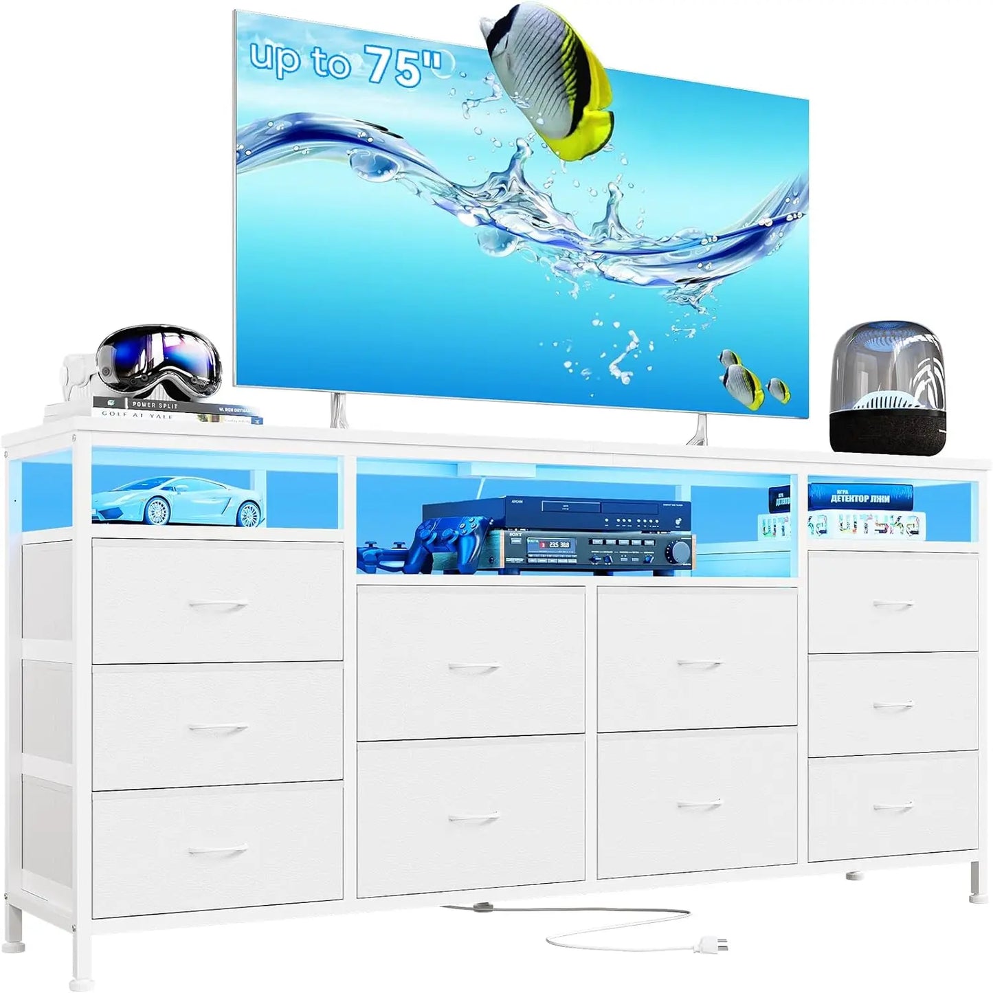 Studyset Ten Drawer TV Stand Dresser