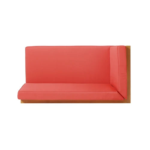 Outdoor Patio Bench With Acacia Wood Frame