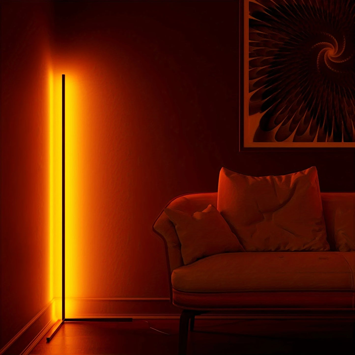 Rgb Corner Floor Lamp Led For Living Room Showroom