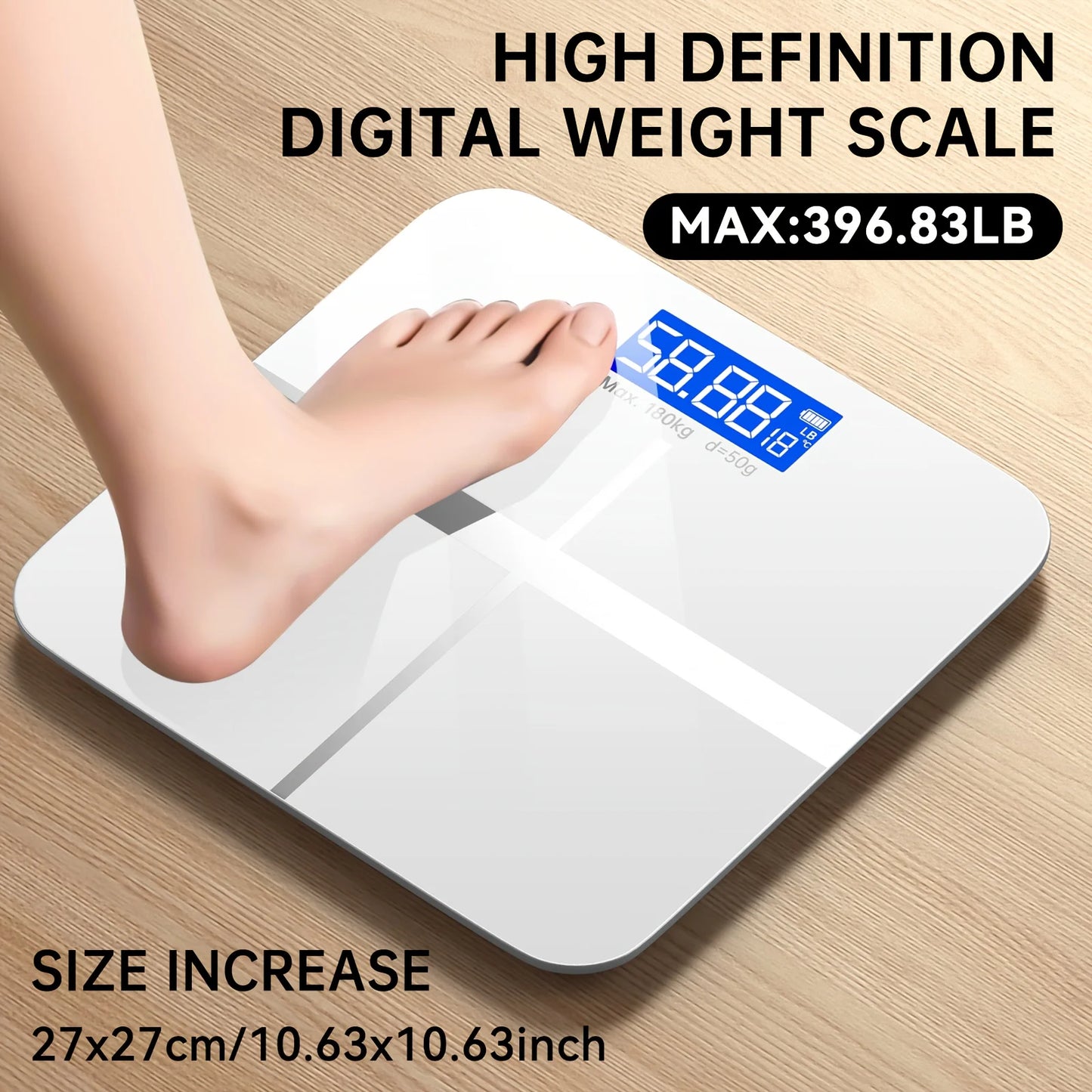Aehome Digital Bathroom Scale 396 Lb High Precision Weight