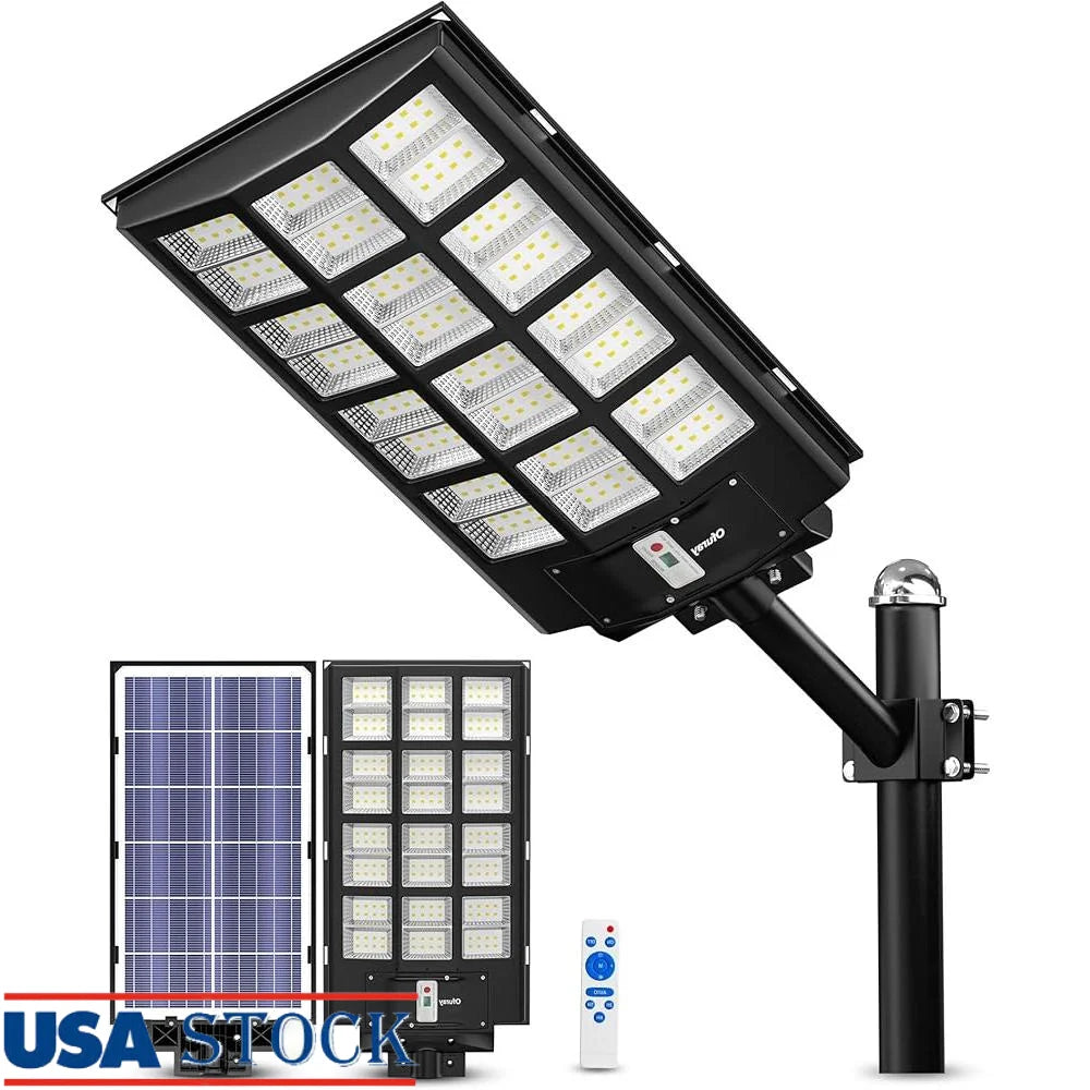 XMSJ 5600W Solar Street Lights Dusk To Dawn